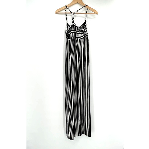 CHASER X EVEREVE NWT T Back Stretch Jersey Striped Maxi Dress // XS - Picture 6 of 9